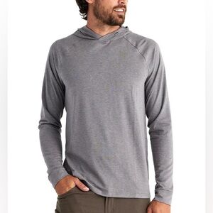 Free Fly Men's Bamboo Flex Hoodie in Heather Graphite